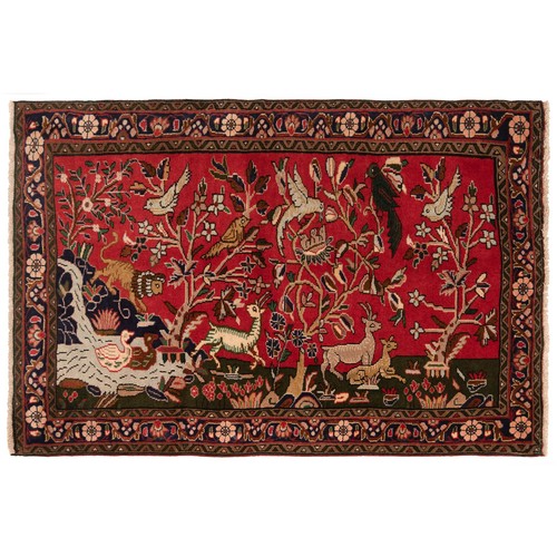 Hamedan tappeto orientale rot - hamedan,